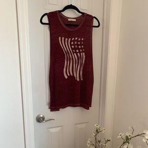Abercrombie & Fitch American Flag Lightweight Tank